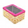 Hot Sales Big Rectangle Gift Tin Can With See Through Window