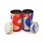 Custom Printed Round Shape With Inner Lid Tea Tin Canister