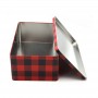 Rectangle Gift Holiday Tin Can Cookies Biscuit Food Tin Canister