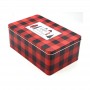 Rectangle Gift Holiday Tin Can Cookies Biscuit Food Tin Canister