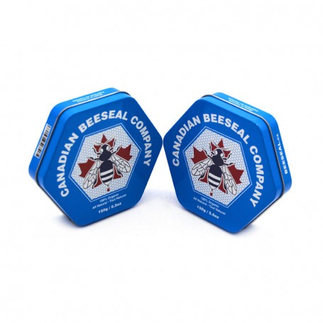 2-pieces tin container empty metal box hexagon tin can manuafacturer