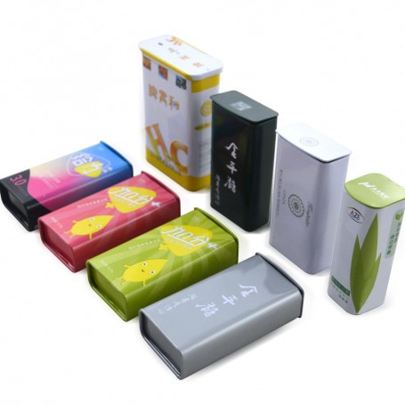 Customized wholesale small rectangular sliding lid mint tin box
