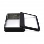 custom logo clear top metal box small rectangular tin container supplier
