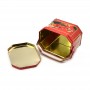 Cutomized traditional octangular box vintage metal food tin container with handle