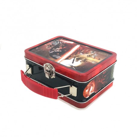 Small Handle Tin Box Kids Lunch Box Tin Custom Printed Metal Box With Handle
