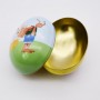 China Small Easter Chocolate Tin Box Egg Shape Tin Rabbit Tin Box Holiday Tins