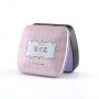 Embossed small rectangular hinged mint tin box