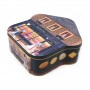 Peronsalized Large Christmas Chocolates Tin Box House Shaped Holiday Tin Gift Packaging Box Supplier