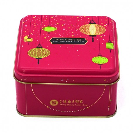 Factory Wholesales Small Square Single Mooncake Tin Box