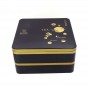 Square Shape Double Layer Mooncake Cookie Tin Box
