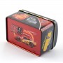 Rectangular toy  Tin box  With Hinged Curved Lid And Lock