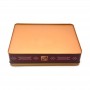 custom gift packaging boxes metal mooncake tin rectangular musang king mooncake tin box factory