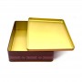 custom gift packaging boxes metal mooncake tin rectangular musang king mooncake tin box factory