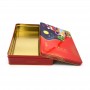 China tin packaging food metal cans 4 or 6 PCS square rectangular custom mooncake tin manufacturer