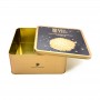 personalized metal moon cake box Mid Autumn packaging custom square mooncake empty tin box supplier