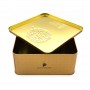 personalized metal moon cake box Mid Autumn packaging custom square mooncake empty tin box supplier
