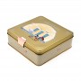 Luxury gift packaging container metal cans cosmetics gift tin box supplier