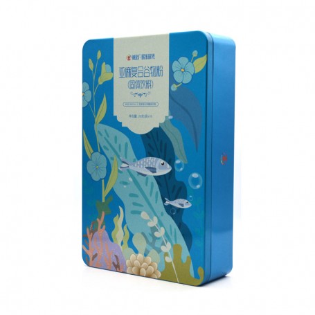 Rectangular Cookie Tins Personalized Empty Large Tin Storage Containers Supplier