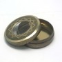 Mini Small Round Mint Metal Box Chocolate  Candy Tin Can Saffron Tin Box