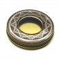wholesale 1g 2g 3g 5g empty saffron tin boxes small saffron metal box round packaging saffron tin cans