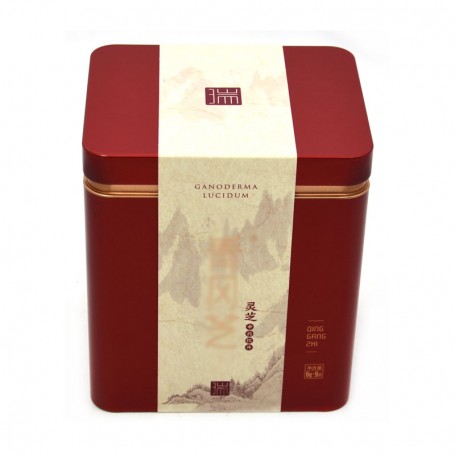 Bespoke Metal Tin Case Hinged Lid Rectangular Coffee Bean Tin Box For Packaging