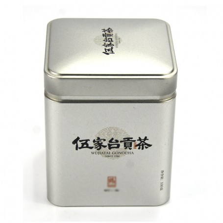 125g  250g Rectangular Metal Tea Packaging Box Square Tea Tin Can