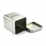 125g  250g Rectangular Metal Tea Packaging Box Square Tea Tin Can