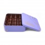 Dark Chocolate Tin Box Holiday Gift Cookie Tin Box