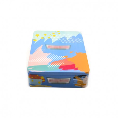 Rectangular Tin Box-17.2in L*7.4in W*2.36in H