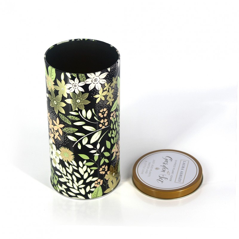 100g tea Storage Tin Can Food Packaging Round Shape Metal Tea Tin Box