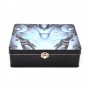 Wholesale medium size desktop storage tin box with lock