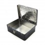 Wholesale medium size desktop storage tin box with lock