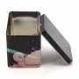 Custom printed pink makeup gold tin box