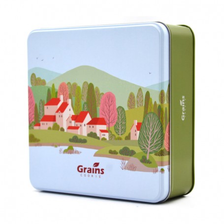 Wholesale printed empty cookie tin box
