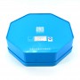 Empty holiday cookie tin box