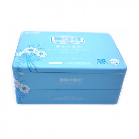 Wholesale custom double storage tin box