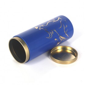 Petite boîte à thé ronde profonde sur mesure