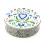 Round Candy Cookie Jar Storage Tin Can For Gifting