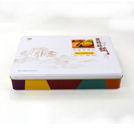 Square pastry metal tin box for food packaging tin box, biscuit tin box