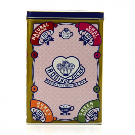 Custom Pink Cute Rectangular Coffee Tea Tin Canister With Hinged Lid