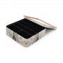Portable Rectangular Metal Storage Box with Lid