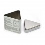 Triangular shaped tablet toothpaste metal box