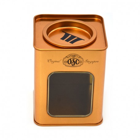 Pry lid sealed tin tin square dried fruit storage tin tea