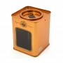 Square tea tin with pry lid
