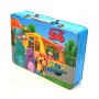 Wholesale Zoo Kids Lunch Tin Box with Handle Toy Storage Container