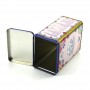 Custom Pink Cute Rectangular Coffee Tea Tin Canister With Hinged Lid