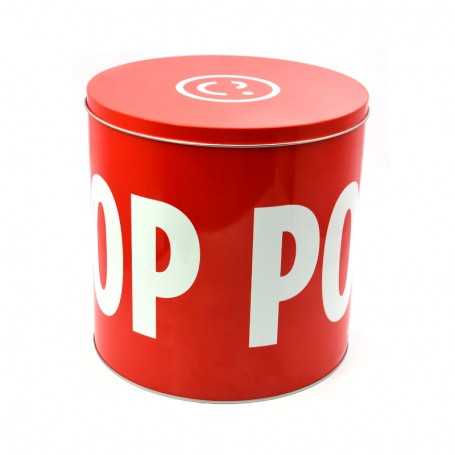 Wholesale empty red round tin box