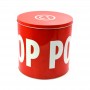Wholesale empty red round tin box
