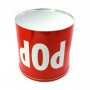Wholesale empty red round tin box