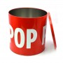 Wholesale empty red round tin box